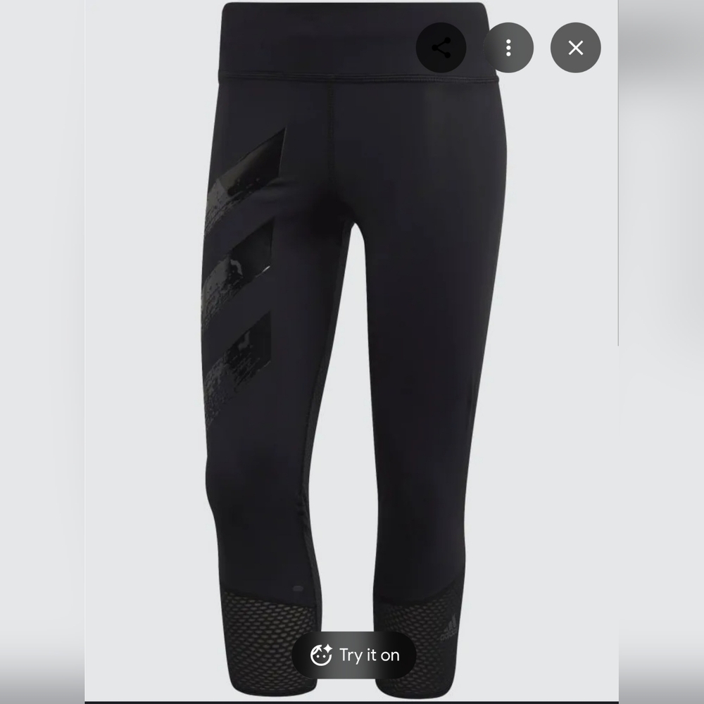 Adidas How We Do Capri 3/4 Legging. EUC Size Small.  Running Capri